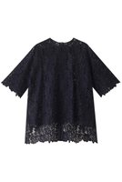 【ルームエイト/Room no.8】の【Room no.8 BLACK】リバーレース ウィズ グログラン トップス 人気、トレンドファッション・服の通販 founy(ファニー) ファッション Fashion レディースファッション Fashion for Women トップス・カットソー Cut & Sew Tops シャツ・ブラウス・オフィスカジュアル Elegant Blouses & Button-Ups グログラン Grosgrain, Grosgrain Ribbon ショート Short, Short Length スリーブ Sleeve, Long Sleeve / Short Sleeve リラックス Relax, Relaxed Fit レース Lace, Lace Fabric エレガント 上品 Elegant |ID:prp329100004013637