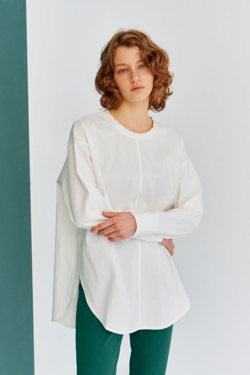 【ルームエイト/Room no.8】のバックラッシュ クルー ロングスリーブ トップス 人気、トレンドファッション・服の通販 founy(ファニー) 　ファッション　Fashion　レディースファッション　Fashion for Women　トップス・カットソー　Cut & Sew Tops　シャツ・ブラウス・オフィスカジュアル　Elegant Blouses & Button-Ups　ロングTシャツ・Tシャツ　Longline T-Shirts & Tees　カットソー・ベーシックTシャツ　Cut-and-Sewn Tops / Stretch Tees & Basics　なめらか　Smooth, Silky Texture　シンプル　Simple, Minimal　スリム　Slim, Slim Fit　スリーブ　Sleeve, Long Sleeve / Short Sleeve　ロング　Long, Long-Length　ワイド　Wide, Wide Fit　other-6|ID: prp329100004014703 ipo3291000000032925665