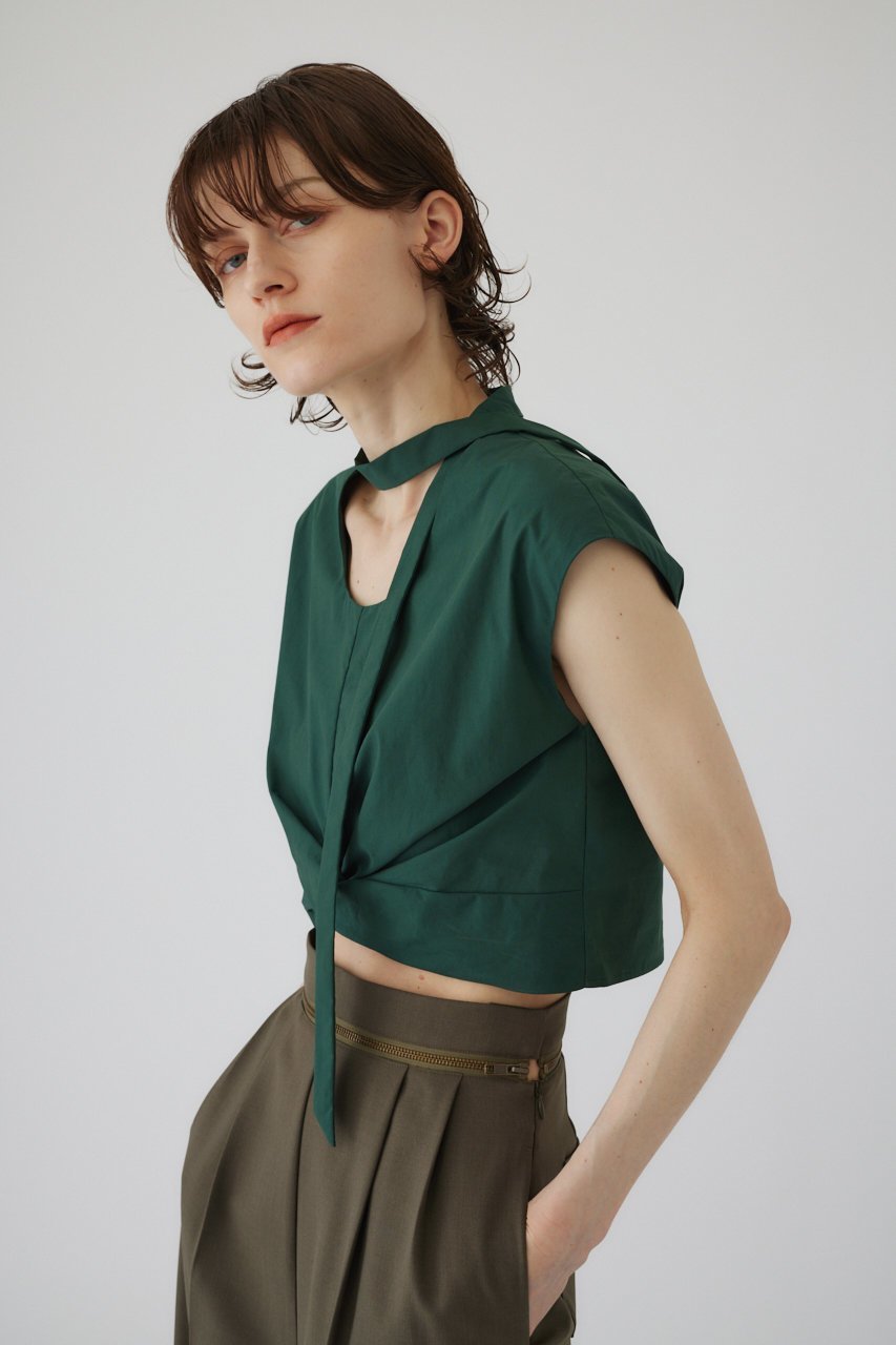 【リムアーク/RIM.ARK】のTwist tie tops/トップス 人気、トレンドファッション・服の通販 founy(ファニー) 　ファッション　Fashion　レディースファッション　WOMEN　トップス・カットソー　Tops/Tshirt　シャツ/ブラウス　Shirts/Blouses　おすすめ　Recommend　アクセサリー　Accessories　コンパクト　Compact　ショート　Short　スリーブ　Sleeve　セットアップ　Set Up　ツイスト　Twist　フロント　Front　夏　Summer　other-4|ID: prp329100004015767 ipo3291000000031450134