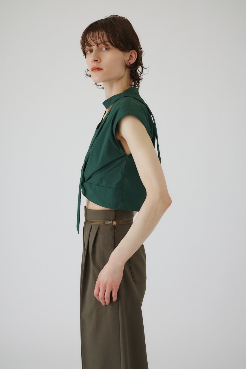 【リムアーク/RIM.ARK】のTwist tie tops/トップス 人気、トレンドファッション・服の通販 founy(ファニー) 　ファッション　Fashion　レディースファッション　WOMEN　トップス・カットソー　Tops/Tshirt　シャツ/ブラウス　Shirts/Blouses　おすすめ　Recommend　アクセサリー　Accessories　コンパクト　Compact　ショート　Short　スリーブ　Sleeve　セットアップ　Set Up　ツイスト　Twist　フロント　Front　夏　Summer　other-5|ID: prp329100004015767 ipo3291000000031450135