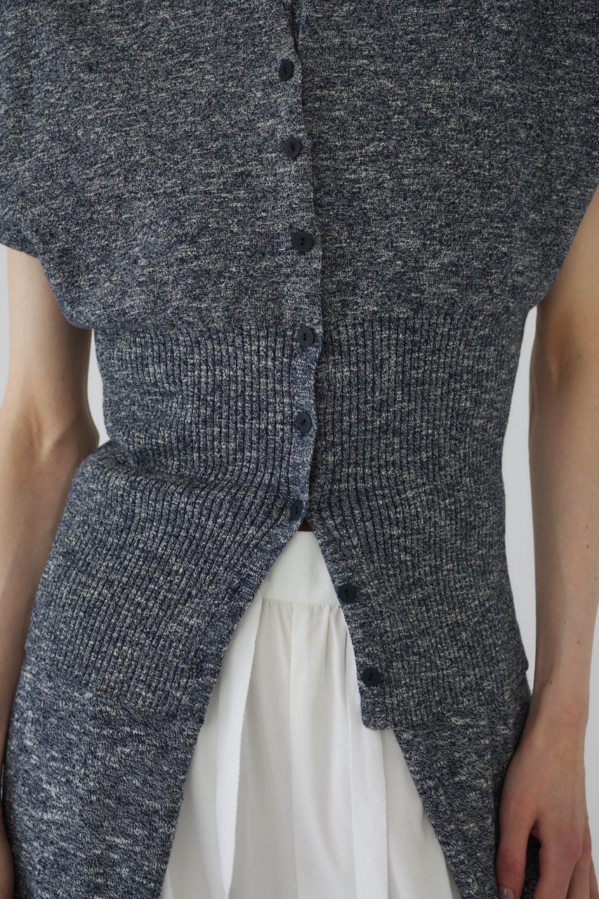 【リムアーク/RIM.ARK】のMix yarn rib knit/ニット 人気、トレンドファッション・服の通販 founy(ファニー) 　ファッション　Fashion　レディースファッション　WOMEN　トップス・カットソー　Tops/Tshirt　ニット　Knit Tops　プルオーバー　Pullover　おすすめ　Recommend　スリーブ　Sleeve　フレンチ　French　ミックス　Mix　リネン　Linen　人気　Popularity　NEW・新作・新着・新入荷　New Arrivals　other-7|ID: prp329100004015773 ipo3291000000031974085