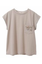 【トランテアン ソン ドゥ モード/31 Sons de mode】のロゴポケットTシャツ グレージュ|ID: prp329100004017663 ipo3291000000029920677