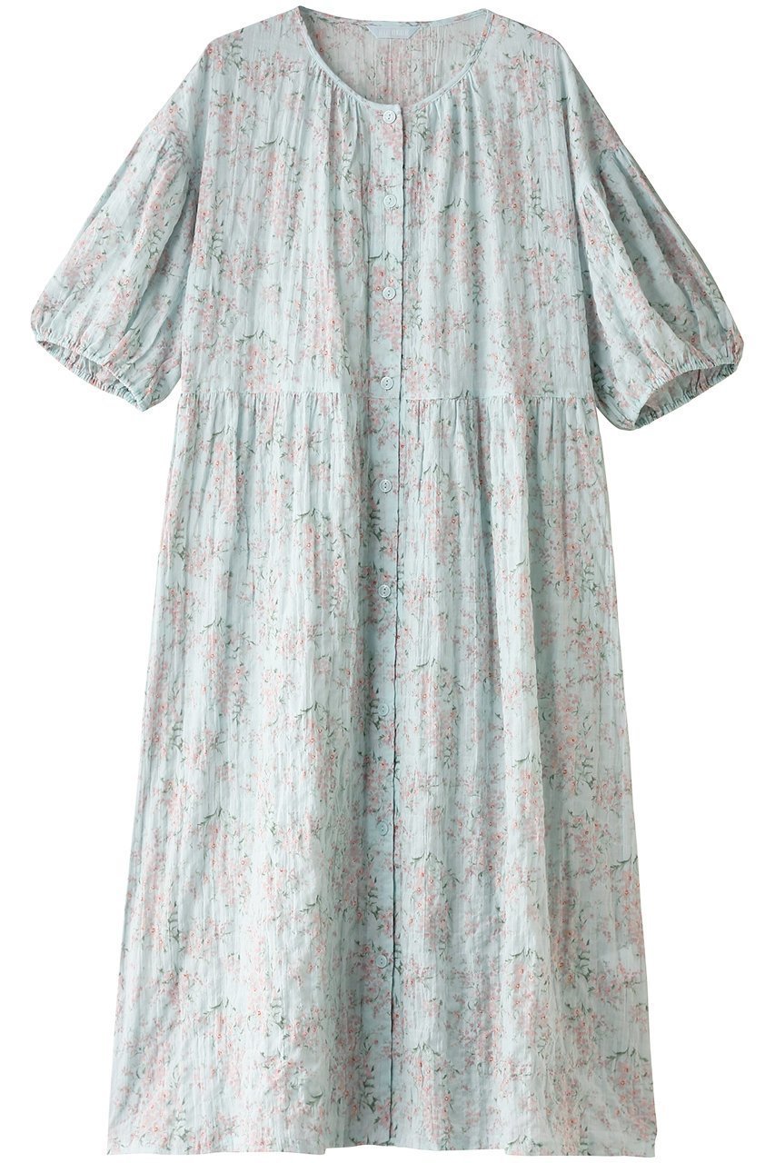【キッドブルー/KID BLUE】のシャーリングサマーガーデンナイティ インテリア・キッズ・メンズ・レディースファッション・服の通販 founy(ファニー) 　ファッション　Fashion　レディースファッション　Fashion for Women　ガーデン　Garden, Gardening　サマー　Summer, Summer Style　シャーリング　Shirring, Ruched　パジャマ　Pajamas, Sleepwear　フォルム　Silhouette, Form　リラックス　Relax, Relaxed Fit　ピンク|ID: prp329100004017726 ipo3291000000032834933