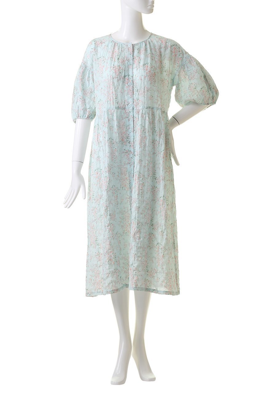【キッドブルー/KID BLUE】のシャーリングサマーガーデンナイティ 人気、トレンドファッション・服の通販 founy(ファニー) 　ファッション　Fashion　レディースファッション　Fashion for Women　ガーデン　Garden, Gardening　サマー　Summer, Summer Style　シャーリング　Shirring, Ruched　パジャマ　Pajamas, Sleepwear　フォルム　Silhouette, Form　リラックス　Relax, Relaxed Fit　other-2|ID: prp329100004017726 ipo3291000000032834935