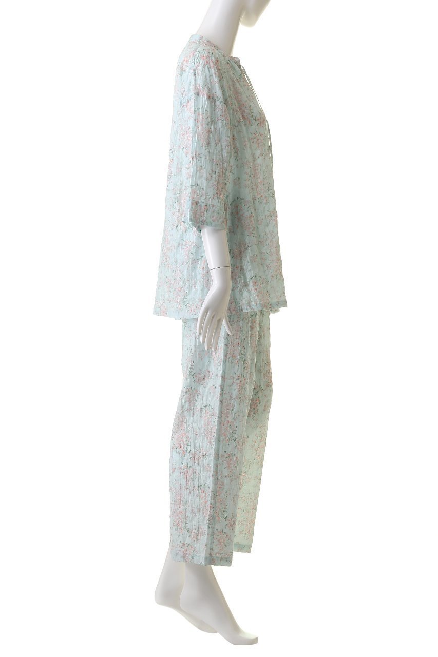【キッドブルー/KID BLUE】のシャーリングサマーガーデンパジャマ 人気、トレンドファッション・服の通販 founy(ファニー) 　ファッション　Fashion　レディースファッション　Fashion for Women　ガーデン　Garden, Gardening　サマー　Summer, Summer Style　シャーリング　Shirring, Ruched　パジャマ　Pajamas, Sleepwear　フォルム　Silhouette, Form　リラックス　Relax, Relaxed Fit　other-3|ID: prp329100004017727 ipo3291000000032834943