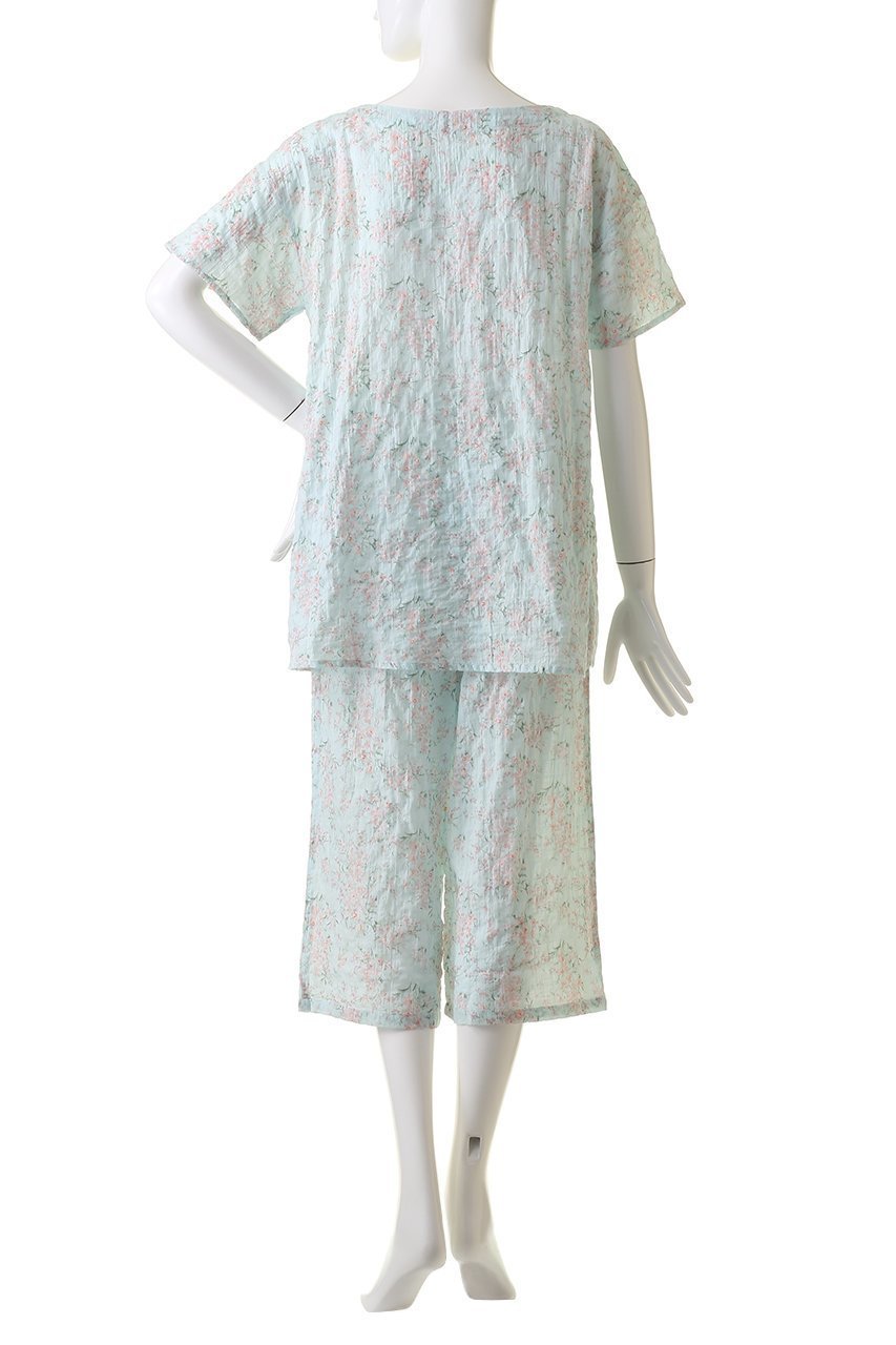 【キッドブルー/KID BLUE】のシャーリングサマーガーデンパジャマ 人気、トレンドファッション・服の通販 founy(ファニー) 　ファッション　Fashion　レディースファッション　Fashion for Women　ガーデン　Garden, Gardening　サマー　Summer, Summer Style　シャーリング　Shirring, Ruched　パジャマ　Pajamas, Sleepwear　フェミニン　Feminine, Girly　other-4|ID: prp329100004017728 ipo3291000000032834952