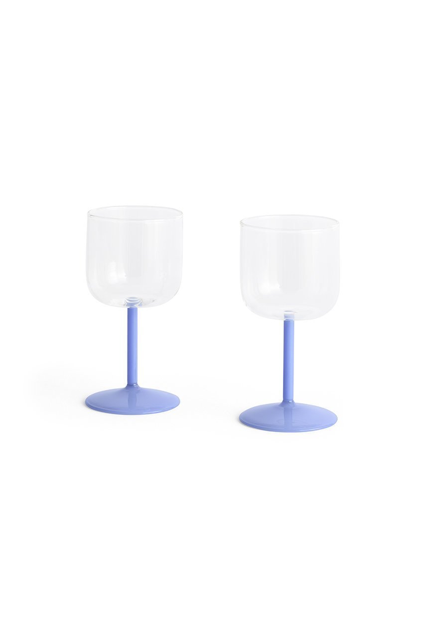 【ヘイ/HAY / GOODS】のTINT WINEGLASS SET OF 2 インテリア・キッズ・メンズ・レディースファッション・服の通販 founy(ファニー) カラフル Colorful Design ガラス Glass, Glassware グラス Glass, Eyewear コンビ Combo, Combination Style テーブル Table, Dining Table フォルム Silhouette, Form クリア&ブルー|ID: prp329100004018840 ipo3291000000034565873