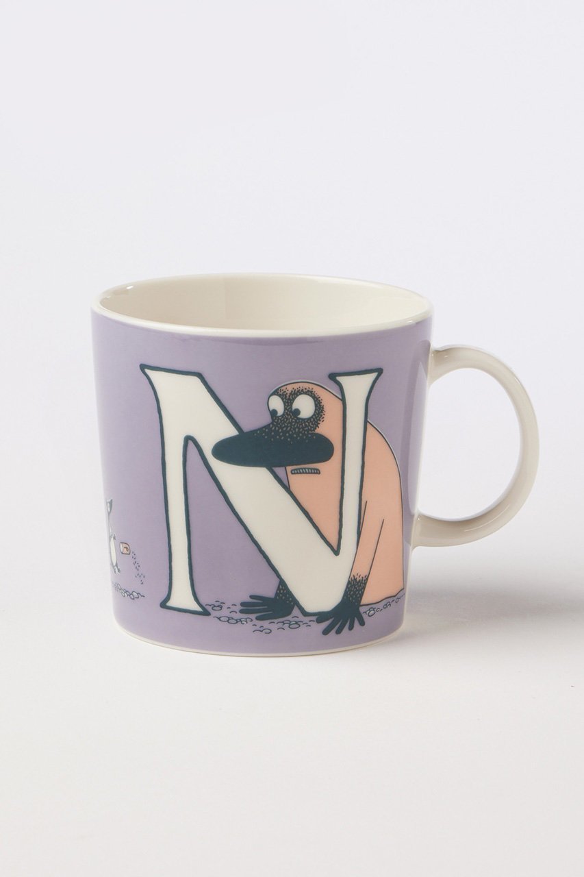 【ムーミン バイ アラビア/MOOMIN by ARABIA / GOODS】のムーミン アルファベットコレクション マグ 0.4L N インテリア・キッズ・メンズ・レディースファッション・服の通販 founy(ファニー) 　イラスト　Illustration　キャラクター　Character, Licensed Characters　ギフト プレゼント　Gift / Present　グラス　Glass, Eyewear　コレクション　Collection, Seasonal Line　テーブル　Table, Dining Table　-|ID: prp329100004019072 ipo3291000000036175178