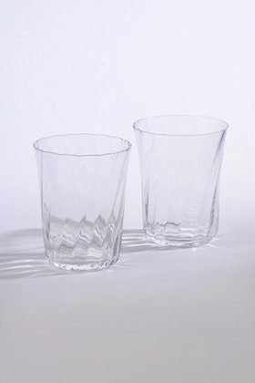 【スティルレーベン/STILLEBEN / GOODS】 Concave Swirl グラス 2個セット人気、トレンドファッション・服の通販 founy(ファニー) ガラス Glass クリスタル Crystal グラス Glass テーブル Table ハンド Hand |ID:prp329100004019242