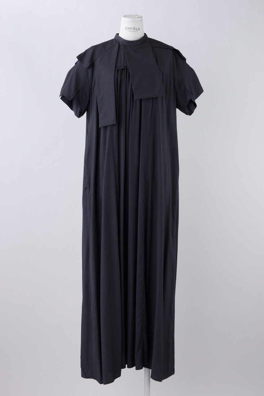 【エンフォルド/ENFOLD】のRYローン Aライン DRS/ドレス インテリア・キッズ・メンズ・レディースファッション・服の通販 founy(ファニー) 　ファッション　Fashion　レディースファッション　Fashion for Women　ワンピース　Dresses　フォーマル・パーティードレス・結婚式用ドレス　Elegant & Casual Dresses　チュニック　Tunic Tops & Dresses　サマー　Summer, Summer Style　スリット　Slit, Slit Detail　チュニック　Tunic, Long Top　ドレス　Dress, One-Piece　ドレープ　Drape, Draping Fabric　ルーズ　Loose, Oversized　ロング　Long, Long-Length　エレガント 上品　Elegant　夏　Summer　旅行　Travel　ダークグレー|ID: prp329100004019261 ipo3291000000036671392