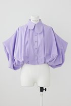 【エンフォルド/ENFOLD】のナチュラルタイプライター バルーンクロップドSH/シャツ 人気、トレンドファッション・服の通販 founy(ファニー) ファッション Fashion レディースファッション Fashion for Women トップス・カットソー Cut & Sew Tops シャツ・ブラウス・オフィスカジュアル Elegant Blouses & Button-Ups おすすめ Recommended / Our Picks クロップド Cropped, Short Length ショート Short, Short Length スリーブ Sleeve, Long Sleeve / Short Sleeve タイプライター Typewriter Fabric, Crisp Cotton バルーン Balloon, Balloon Silhouette フロント Front, Front Design 羽織 Haori, Light Jacket thumbnail ライトパープル|ID: prp329100004019262 ipo3291000000036724936