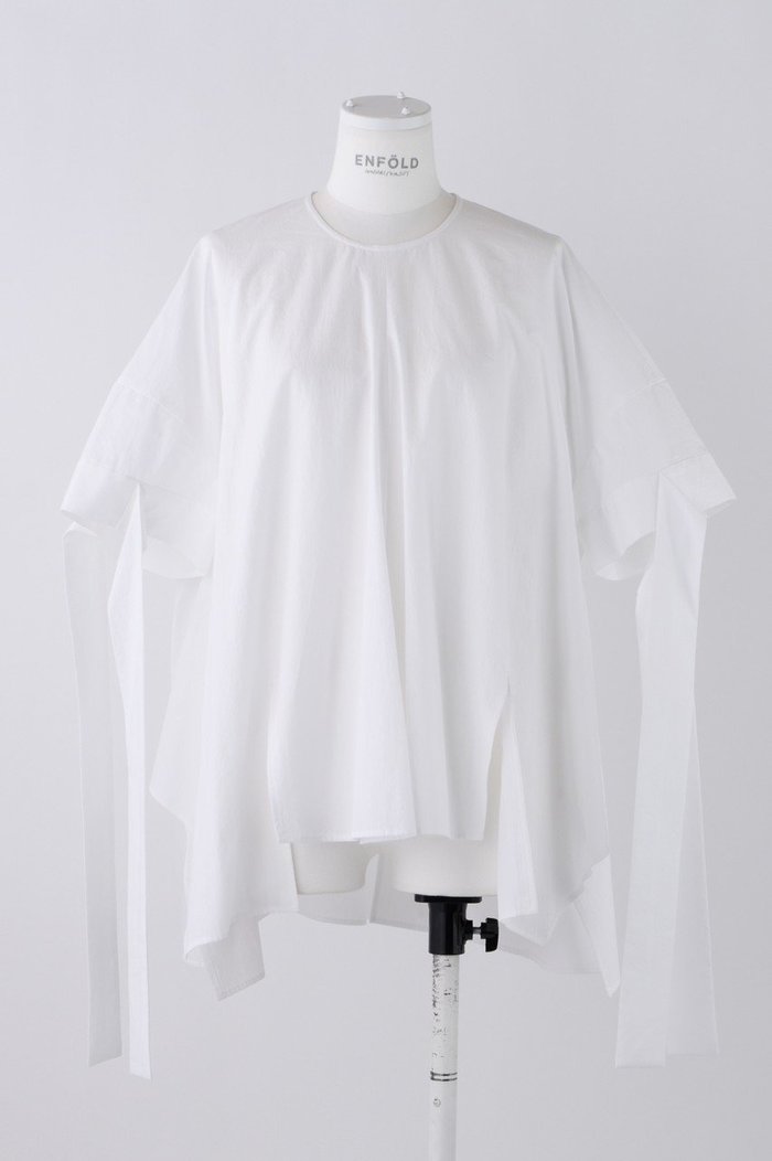 【エンフォルド/ENFOLD】のCO Washタイプライター スリットランダムヘムP.O/プルオーバー インテリア・キッズ・メンズ・レディースファッション・服の通販 founy(ファニー) https://founy.com/ ファッション Fashion レディースファッション Fashion for Women トップス・カットソー Cut & Sew Tops シャツ・ブラウス・オフィスカジュアル Elegant Blouses & Button-Ups カジュアルプルオーバー・ニットトップス Pullovers & Knit Tops / Casual Pullovers カッティング Cutting Detail ショート Short, Short Length スリット Slit, Slit Detail スリーブ Sleeve, Long Sleeve / Short Sleeve センター Center, Center Line タイプライター Typewriter Fabric, Crisp Cotton ドレープ Drape, Draping Fabric パターン Pattern, Design Print フロント Front, Front Design ランダム Random, Irregular リラックス Relax, Relaxed Fit 夏 Summer |ID: prp329100004019267 ipo3291000000036401007