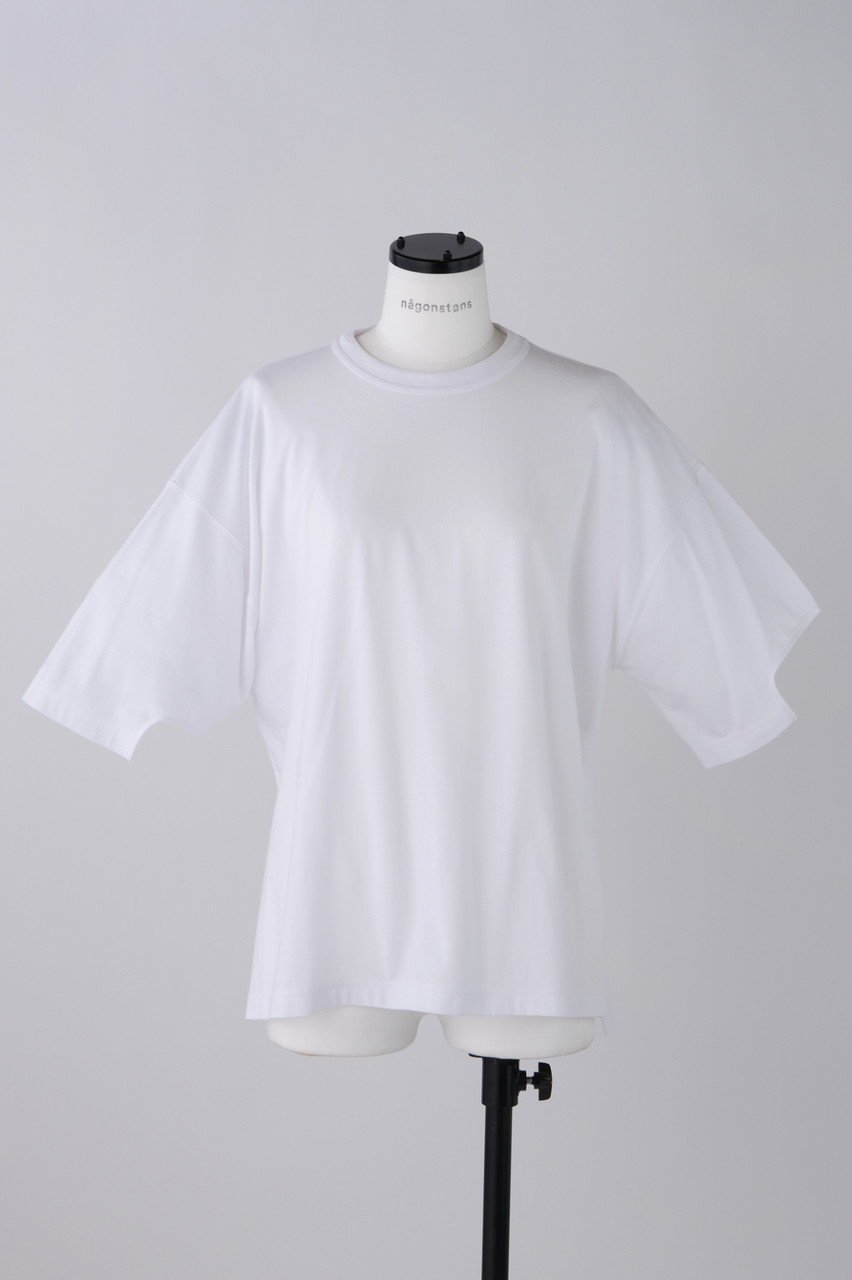【ナゴンスタンス/nagonstans】のソフト天竺 Sleeve design Tシャツ インテリア・キッズ・メンズ・レディースファッション・服の通販 founy(ファウニー) 　ファッション　Fashion　レディースファッション　Fashion for Women　トップス・カットソー　Cut & Sew Tops　シャツ・ブラウス・オフィスカジュアル　Elegant Blouses & Button-Ups　ロングTシャツ・Tシャツ　Longline T-Shirts & Tees　カットソー・ベーシックTシャツ　Cut-and-Sewn Tops / Stretch Tees & Basics　ショート　Short, Short Length　シンプル　Simple, Minimal　スリット　Slit, Slit Detail　スリーブ　Sleeve, Long Sleeve / Short Sleeve　ベーシック　Basic, Essential　Salt|ID: prp329100004019296 ipo3291000000037005409