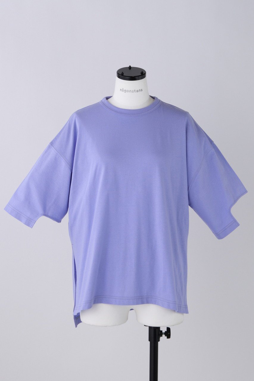 【ナゴンスタンス/nagonstans】のソフト天竺 Sleeve design Tシャツ インテリア・キッズ・メンズ・レディースファッション・服の通販 founy(ファウニー) 　ファッション　Fashion　レディースファッション　Fashion for Women　トップス・カットソー　Cut & Sew Tops　シャツ・ブラウス・オフィスカジュアル　Elegant Blouses & Button-Ups　ロングTシャツ・Tシャツ　Longline T-Shirts & Tees　カットソー・ベーシックTシャツ　Cut-and-Sewn Tops / Stretch Tees & Basics　ショート　Short, Short Length　シンプル　Simple, Minimal　スリット　Slit, Slit Detail　スリーブ　Sleeve, Long Sleeve / Short Sleeve　ベーシック　Basic, Essential　Lilac|ID: prp329100004019296 ipo3291000000037005411