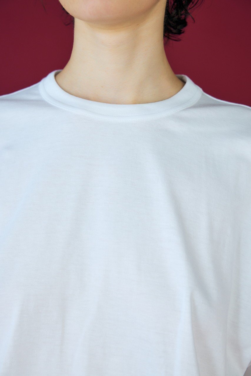 【ナゴンスタンス/nagonstans】のソフト天竺 Sleeve design Tシャツ 大人の最旬トレンドファッション＆コーディネート founy(ファウニー) 　ファッション　Fashion　レディースファッション　Fashion for Women　トップス・カットソー　Cut & Sew Tops　シャツ・ブラウス・オフィスカジュアル　Elegant Blouses & Button-Ups　ロングTシャツ・Tシャツ　Longline T-Shirts & Tees　カットソー・ベーシックTシャツ　Cut-and-Sewn Tops / Stretch Tees & Basics　ショート　Short, Short Length　シンプル　Simple, Minimal　スリット　Slit, Slit Detail　スリーブ　Sleeve, Long Sleeve / Short Sleeve　ベーシック　Basic, Essential　other-8|ID: prp329100004019296 ipo3291000000037005426