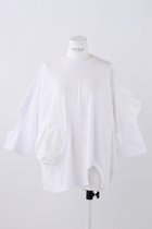 【エンフォルド/ENFOLD】のソフト天竺 Hole T/SH Tシャツ 大人の最旬トレンドファッション＆コーディネート founy(ファウニー) ファッション Fashion レディースファッション Fashion for Women トップス・カットソー Cut & Sew Tops シャツ・ブラウス・オフィスカジュアル Elegant Blouses & Button-Ups ロングTシャツ・Tシャツ Longline T-Shirts & Tees カットソー・ベーシックTシャツ Cut-and-Sewn Tops / Stretch Tees & Basics ショート Short, Short Length スリーブ Sleeve, Long Sleeve / Short Sleeve ベスト Vest, Waistcoat 夏 Summer thumbnail ホワイト|ID: prp329100004019302 ipo3291000000036984772