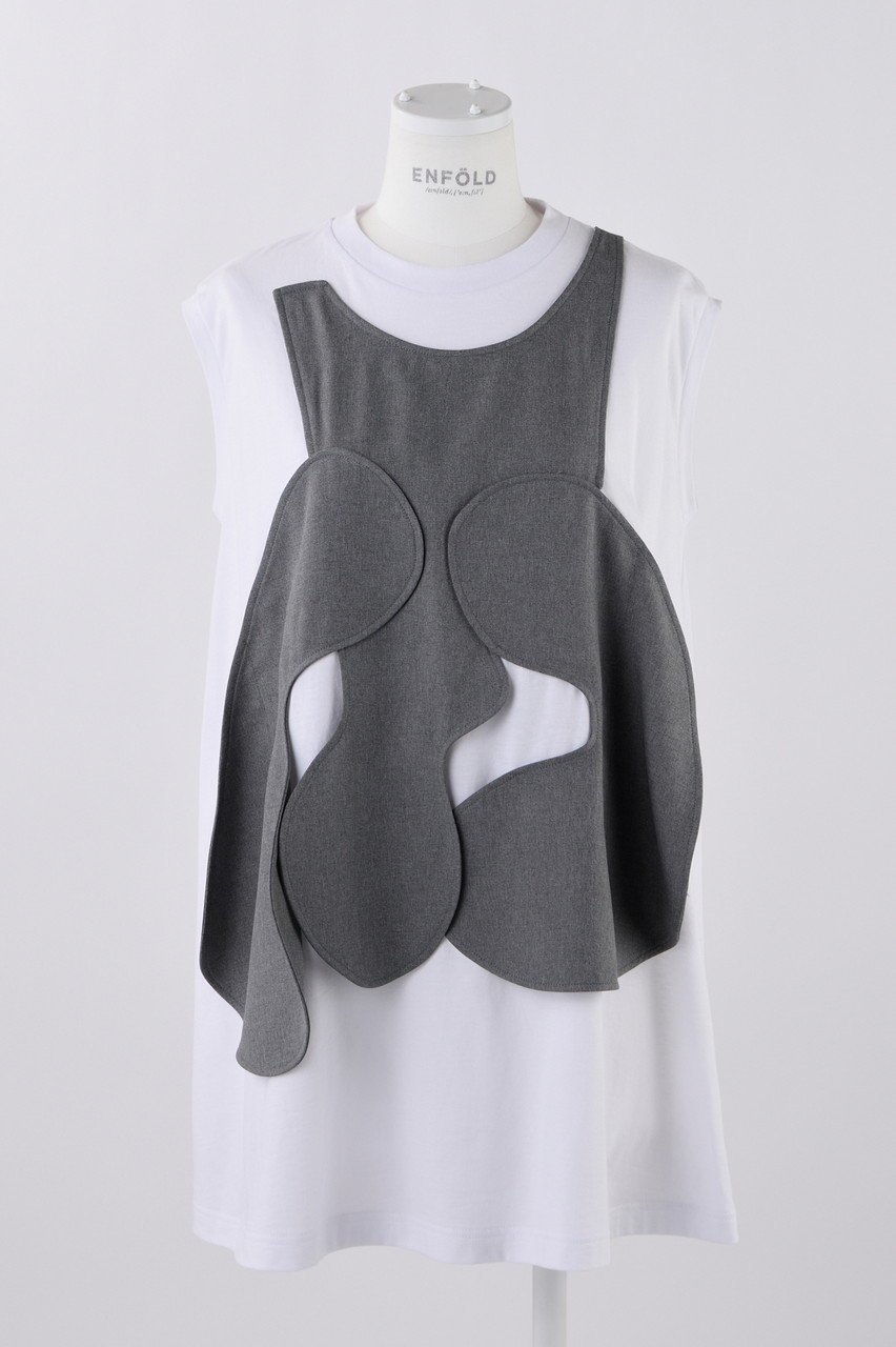【エンフォルド/ENFOLD】のソフト天竺 サークルドレープベスト T/Tタンクトップ インテリア・キッズ・メンズ・レディースファッション・服の通販 founy(ファニー) ファッション Fashion レディースファッション Fashion for Women アウター Coat / Outerwear Collection トップス・カットソー Cut & Sew Tops キャミソール&ノースリーブ Camisoles & Sleeveless Tops シャツ・ブラウス・オフィスカジュアル Elegant Blouses & Button-Ups ロングTシャツ・Tシャツ Longline T-Shirts & Tees ベスト&ジレ / 重ね着スタイル Vests & Gilets カットソー・ベーシックTシャツ Cut-and-Sewn Tops / Stretch Tees & Basics カッティング Cutting Detail キャミソール Camisole, Spaghetti Strap Top セットアップ Set-Up, Coordinated Outfit タンク Tank Top, Sleeveless Top ドッキング Docking, Mixed Material ドレープ Drape, Draping Fabric ベスト Vest, Waistcoat ベーシック Basic, Essential トップグレー|ID: prp329100004019303 ipo3291000000032924118
