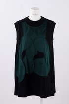 【エンフォルド/ENFOLD】のソフト天竺 サークルドレープベスト T/Tタンクトップ ダークグリーン|ID: prp329100004019303 ipo3291000000036794462