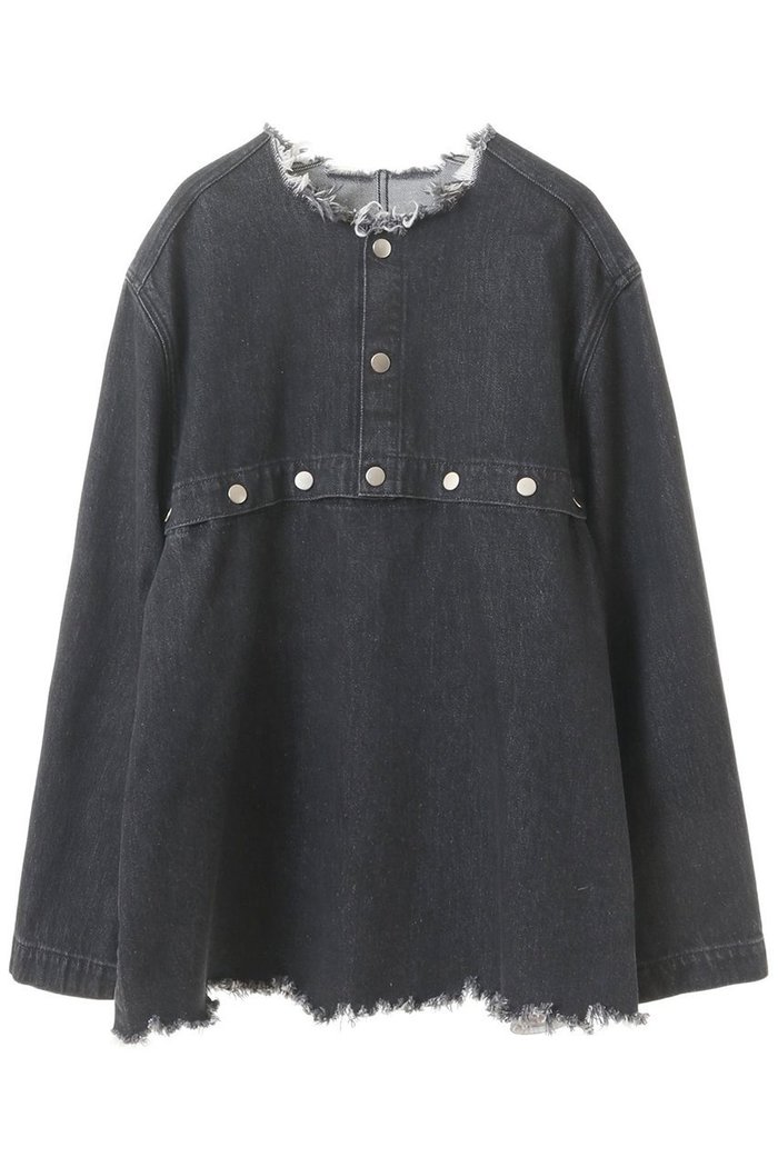 【カレンテージ/CURRENTAGE】のデニムウェルダープルオーバー インテリア・キッズ・メンズ・レディースファッション・服の通販 founy(ファニー) https://founy.com/ ファッション Fashion レディースファッション Fashion for Women トップス・カットソー Cut & Sew Tops シャツ・ブラウス・オフィスカジュアル Elegant Blouses & Button-Ups カジュアルプルオーバー・ニットトップス Pullovers & Knit Tops / Casual Pullovers ショート Short, Short Length ジャケット Jacket, Outerwear スリーブ Sleeve, Long Sleeve / Short Sleeve デニム Denim, Jeans Material ドット Polka Dot, Dot Pattern ロング Long, Long-Length |ID: prp329100004019391 ipo3291000000032876791