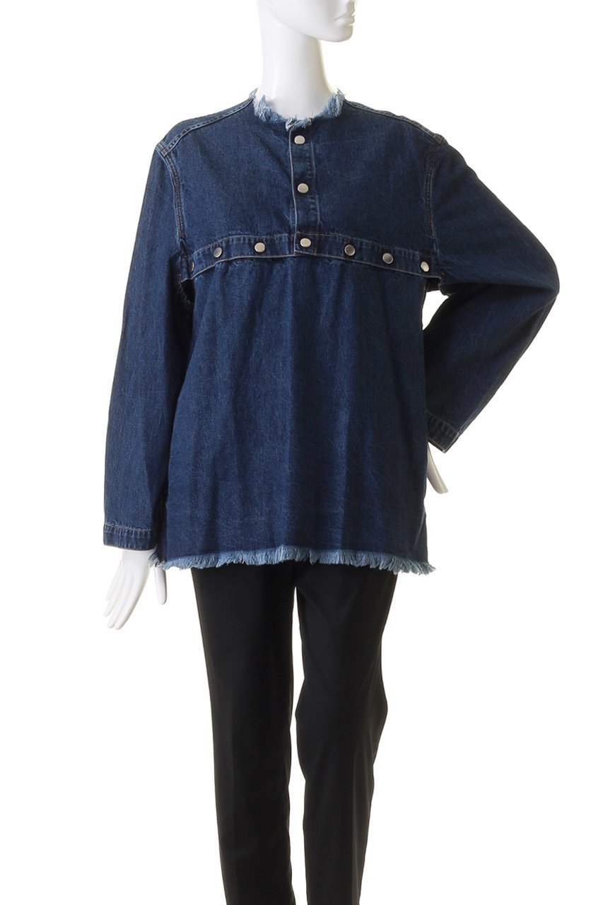 【カレンテージ/CURRENTAGE】のデニムウェルダープルオーバー 人気、トレンドファッション・服の通販 founy(ファニー) 　ファッション　Fashion　レディースファッション　Fashion for Women　トップス・カットソー　Cut & Sew Tops　シャツ・ブラウス・オフィスカジュアル　Elegant Blouses & Button-Ups　カジュアルプルオーバー・ニットトップス　Pullovers & Knit Tops / Casual Pullovers　ショート　Short, Short Length　ジャケット　Jacket, Outerwear　スリーブ　Sleeve, Long Sleeve / Short Sleeve　デニム　Denim, Jeans Material　ドット　Polka Dot, Dot Pattern　ロング　Long, Long-Length　other-2|ID: prp329100004019391 ipo3291000000032876809