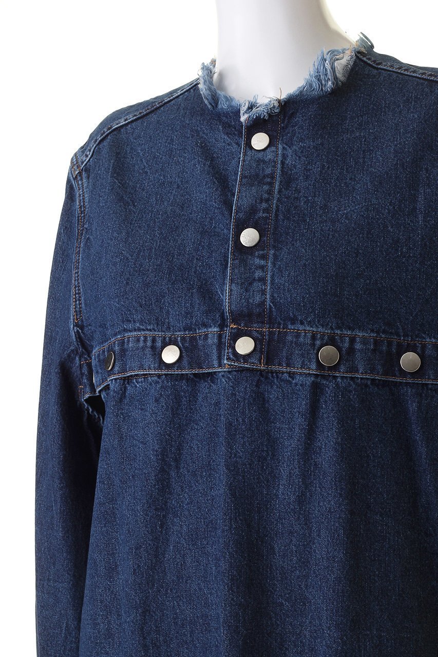【カレンテージ/CURRENTAGE】のデニムウェルダープルオーバー 人気、トレンドファッション・服の通販 founy(ファニー) 　ファッション　Fashion　レディースファッション　Fashion for Women　トップス・カットソー　Cut & Sew Tops　シャツ・ブラウス・オフィスカジュアル　Elegant Blouses & Button-Ups　カジュアルプルオーバー・ニットトップス　Pullovers & Knit Tops / Casual Pullovers　ショート　Short, Short Length　ジャケット　Jacket, Outerwear　スリーブ　Sleeve, Long Sleeve / Short Sleeve　デニム　Denim, Jeans Material　ドット　Polka Dot, Dot Pattern　ロング　Long, Long-Length　other-5|ID: prp329100004019391 ipo3291000000032876823
