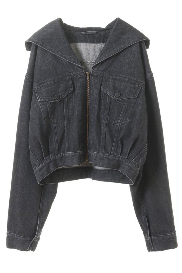 【カレンテージ/CURRENTAGE】のセーラーデニムジャケット インテリア・キッズ・メンズ・レディースファッション・服の通販 founy(ファニー) https://founy.com/ ファッション Fashion レディースファッション Fashion for Women アウター Coat / Outerwear Collection レディースジャケット・軽アウター Jackets デニムジャケット / カジュアルアウター Denim Jackets カッティング Cutting Detail ショート Short, Short Length ジップアップ Zip-Up, Full Zip ジャケット Jacket, Outerwear デニム Denim, Jeans Material フロント Front, Front Design |ID: prp329100004019392 ipo3291000000032924138