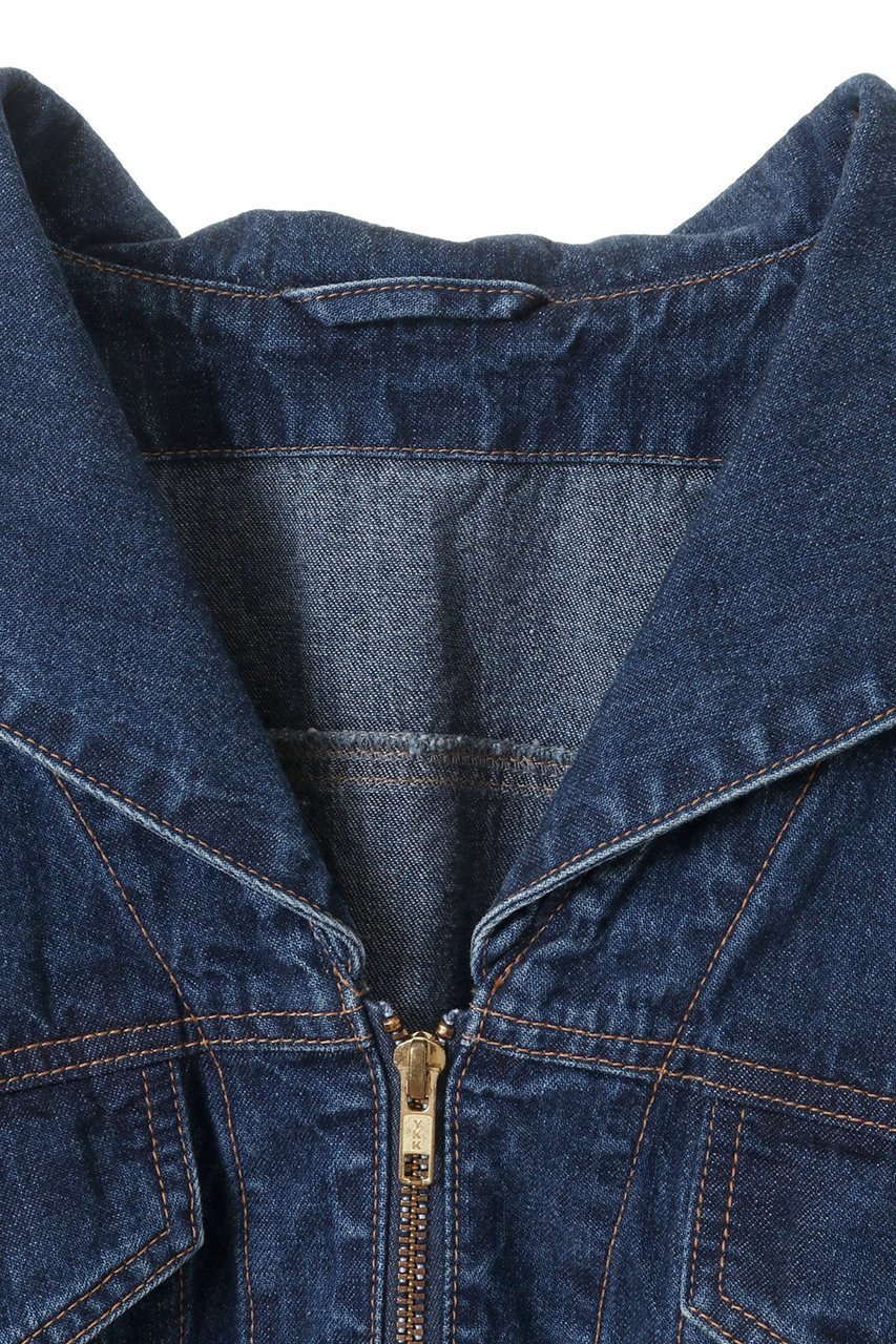 【カレンテージ/CURRENTAGE】のセーラーデニムジャケット 人気、トレンドファッション・服の通販 founy(ファニー) 　ファッション　Fashion　レディースファッション　Fashion for Women　アウター　Coat / Outerwear Collection　レディースジャケット・軽アウター　Jackets　デニムジャケット / カジュアルアウター　Denim Jackets　カッティング　Cutting Detail　ショート　Short, Short Length　ジップアップ　Zip-Up, Full Zip　ジャケット　Jacket, Outerwear　デニム　Denim, Jeans Material　フロント　Front, Front Design　other-3|ID: prp329100004019392 ipo3291000000032924177