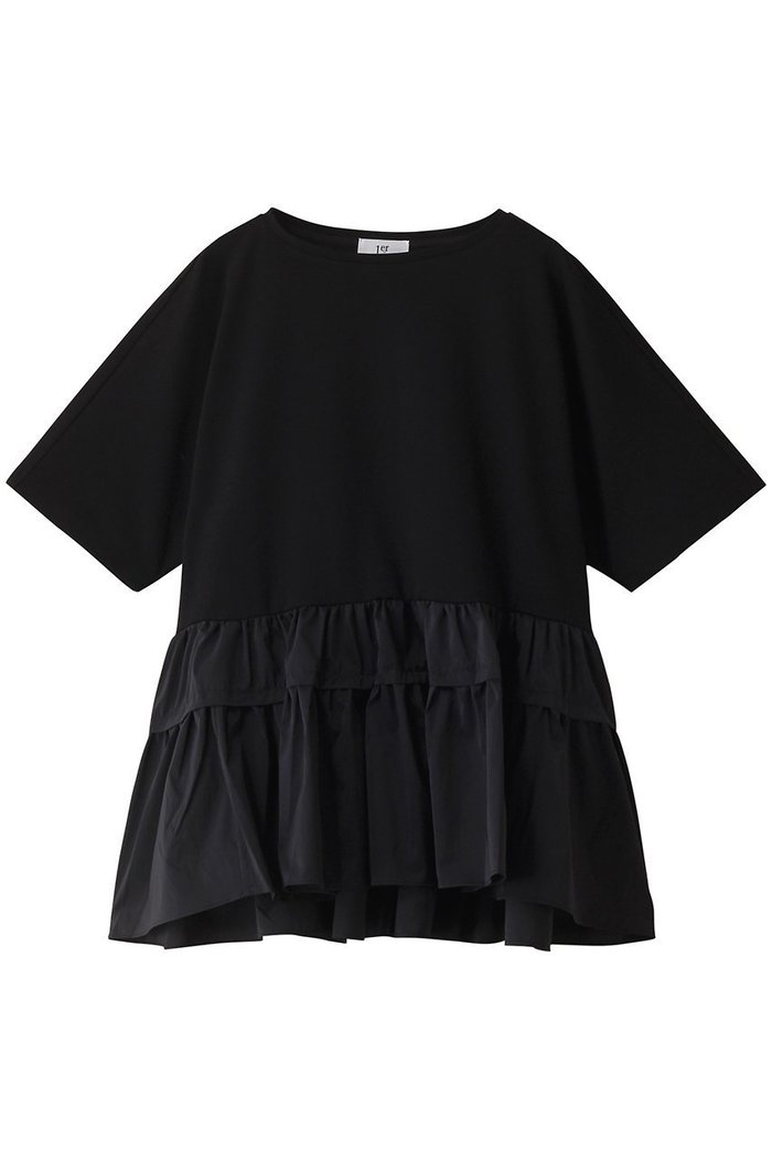 【プルミエ アロンディスモン/1er Arrondissement】のコットンポンチ×タフタトップス インテリア・キッズ・メンズ・レディースファッション・服の通販 founy(ファニー) https://founy.com/ ファッション Fashion レディースファッション Fashion for Women トップス・カットソー Cut & Sew Tops シャツ・ブラウス・オフィスカジュアル Elegant Blouses & Button-Ups ロングTシャツ・Tシャツ Longline T-Shirts & Tees カットソー・ベーシックTシャツ Cut-and-Sewn Tops / Stretch Tees & Basics カットソー Cut and Sewn Top ショート Short, Short Length スリーブ Sleeve, Long Sleeve / Short Sleeve タフタ Taffeta, Structured Fabric ドッキング Docking, Mixed Material バランス Balance, Style Balance フレア Flare, Flared |ID: prp329100004019394 ipo3291000000032926409