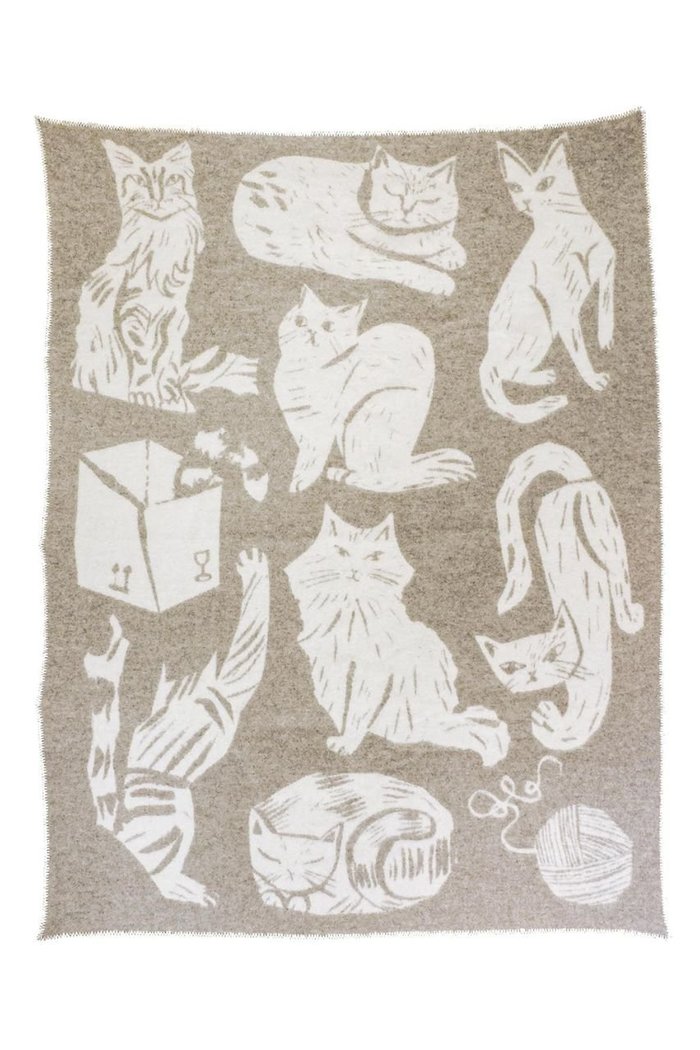 【ラプアン カンクリ/LAPUAN KANKURIT / GOODS】のKISSANPAIVAT ウールブランケット インテリア・キッズ・メンズ・レディースファッション・服の通販 founy(ファニー) https://founy.com/ ネコ Cat, Feline Motif ブランケット Blanket, Throw Blanket 再入荷 Restock / Back in Stock 羽織 Haori, Light Jacket |ID: prp329100004019436 ipo3291000000034628147