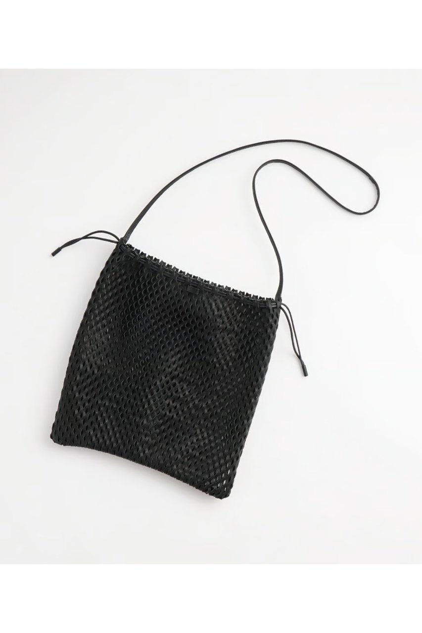 【イロセ/i ro se / GOODS】のNET SHOULDER BAG - L インテリア・キッズ・メンズ・レディースファッション・服の通販 founy(ファニー) 　クッション　Cushion　グラス　Glass　巾着　Purse　軽量　Lightweight　フラット　Flat　ペーパー　Paper　ポケット　Pocket　BLACK|ID: prp329100004019568 ipo3291000000026650714