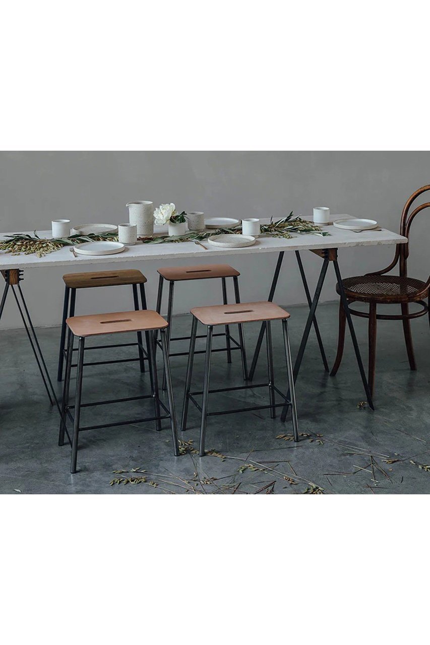【フラマ/FRAMA / GOODS】のアダム スツール ロースチール/ナチュラルレザー H50【メーカー取り寄せ】 人気、トレンドファッション・服の通販 founy(ファニー) 　シンプル　Simple　スタンド　Stand　フラット　Flat　other-3|ID: prp329100004019659 ipo3291000000031449815
