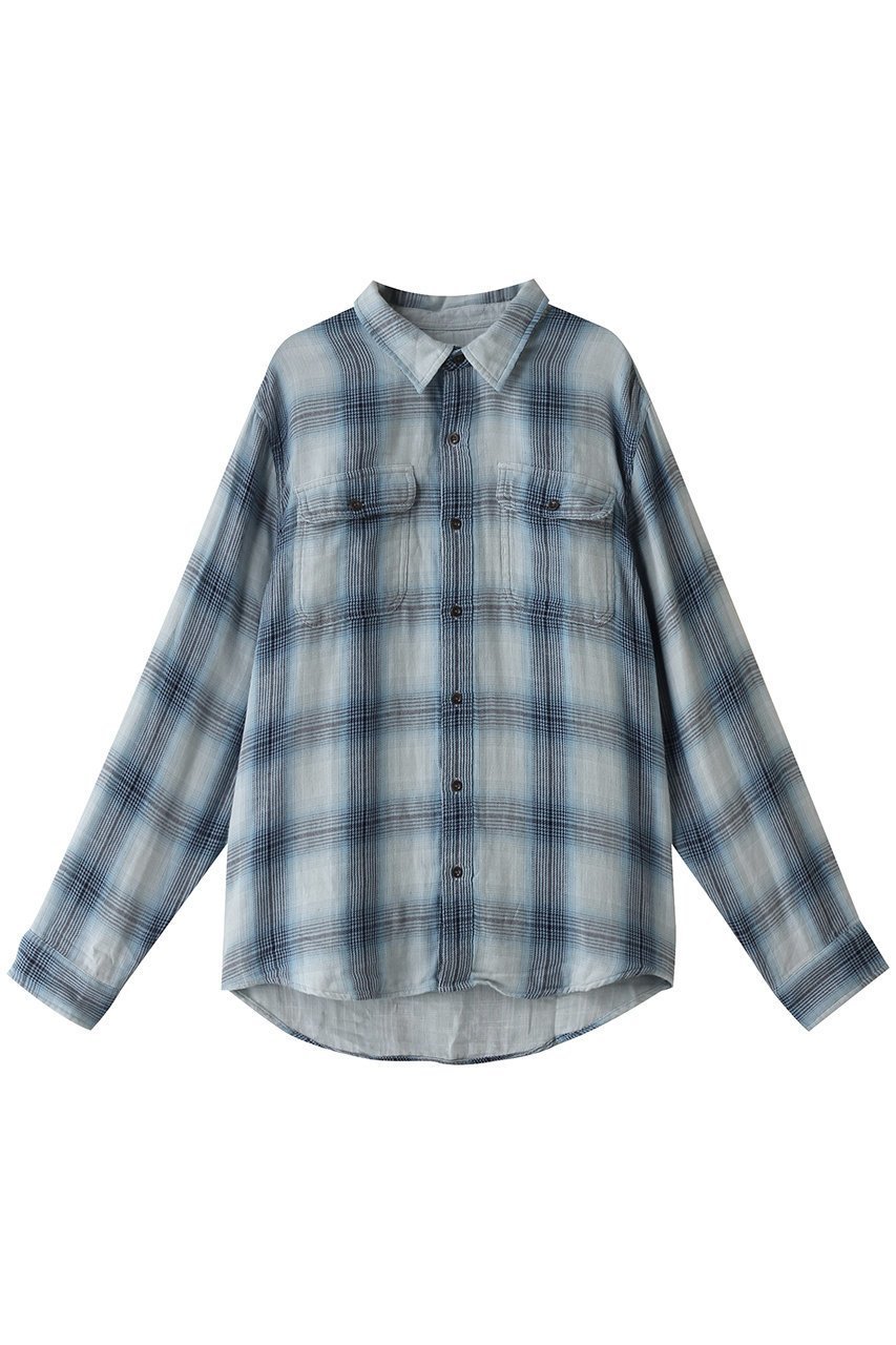 【アウターノウン/OUTERKNOWN / MEN】の【MEN】THE SLOWDOWN チェックシャツ インテリア・キッズ・メンズ・レディースファッション・服の通販 founy(ファニー) 　ファッション　Fashion　メンズファッション　Fashion for Men　カリフォルニア　California, Cali Style　スリーブ　Sleeve, Long Sleeve / Short Sleeve　チェック　Check, Plaid, Tartan　ロング　Long, Long-Length　定番　Standard, Basic Item　ブルー|ID: prp329100004020576 ipo3291000000035368183