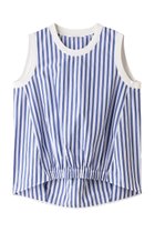 【プレインピープル/PLAIN PEOPLE】のギャザープルオーバー 人気、トレンドファッション・服の通販 founy(ファニー) ファッション Fashion レディースファッション Fashion for Women トップス・カットソー Cut & Sew Tops キャミソール&ノースリーブ Camisoles & Sleeveless Tops シャツ・ブラウス・オフィスカジュアル Elegant Blouses & Button-Ups カジュアルプルオーバー・ニットトップス Pullovers & Knit Tops / Casual Pullovers ギャザー Gathered, Ruffled ノースリーブ Sleeveless, No-Sleeve バランス Balance, Style Balance バルーン Balloon, Balloon Silhouette フロント Front, Front Design エレガント 上品 Elegant 無地 Plain, Solid Color thumbnail ブルーストライプ|ID: prp329100004020581 ipo3291000000032891102
