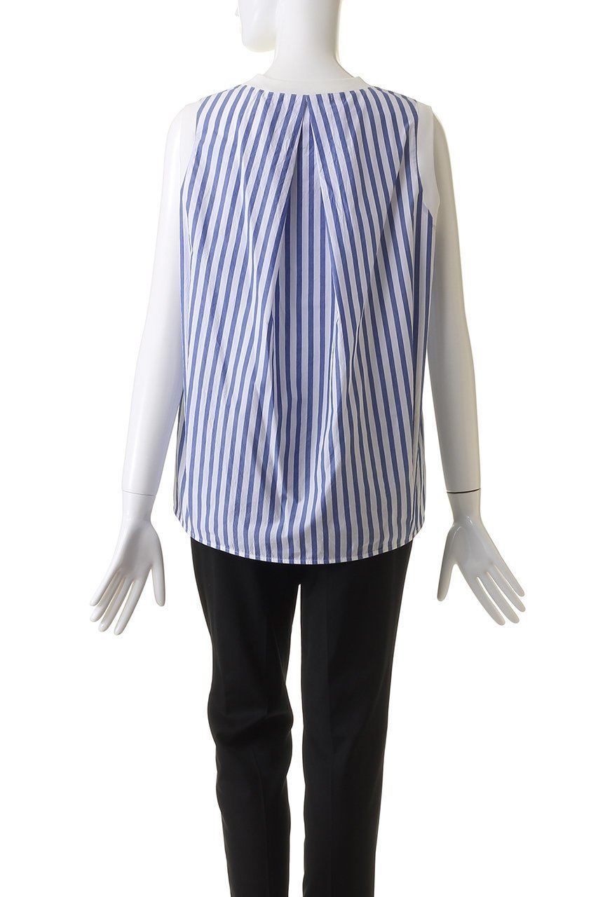 【プレインピープル/PLAIN PEOPLE】のギャザープルオーバー 人気、トレンドファッション・服の通販 founy(ファニー) 　ファッション　Fashion　レディースファッション　Fashion for Women　トップス・カットソー　Cut & Sew Tops　キャミソール&ノースリーブ　Camisoles & Sleeveless Tops　シャツ・ブラウス・オフィスカジュアル　Elegant Blouses & Button-Ups　カジュアルプルオーバー・ニットトップス　Pullovers & Knit Tops / Casual Pullovers　ギャザー　Gathered, Ruffled　ノースリーブ　Sleeveless, No-Sleeve　バランス　Balance, Style Balance　バルーン　Balloon, Balloon Silhouette　フロント　Front, Front Design　エレガント 上品　Elegant　無地　Plain, Solid Color　other-4|ID: prp329100004020581 ipo3291000000032891116