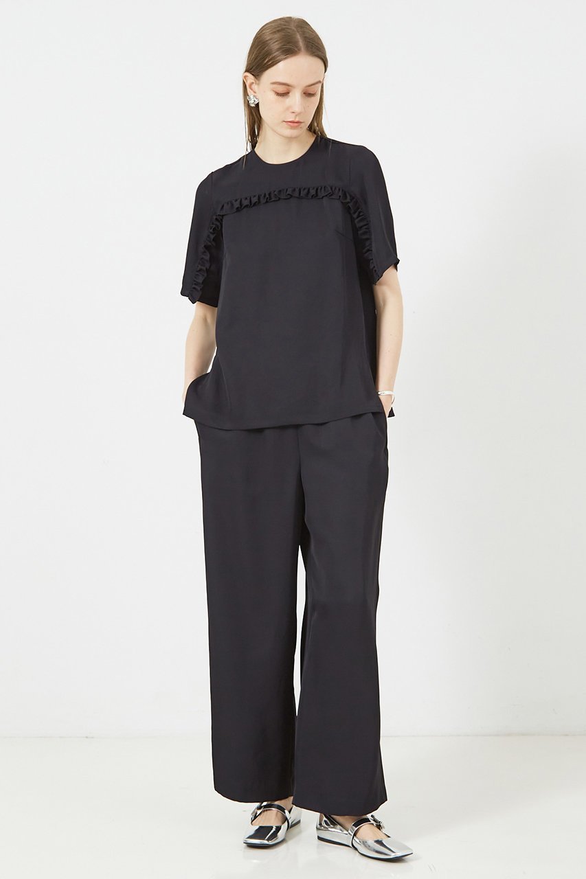 【デザイン ワークス/DESIGN WORKS】のウエストゴムワイドパンツ 人気、トレンドファッション・服の通販 founy(ファニー) 　ファッション　Fashion　レディースファッション　Fashion for Women　パンツ　Pants & Trousers　おすすめ　Recommended / Our Picks　ストレート　Straight, Straight Cut　セットアップ　Set-Up, Coordinated Outfit　パイピング　Piping, Trim Design　リラックス　Relax, Relaxed Fit　ワイド　Wide, Wide Fit　other-3|ID: prp329100004020584 ipo3291000000032892059