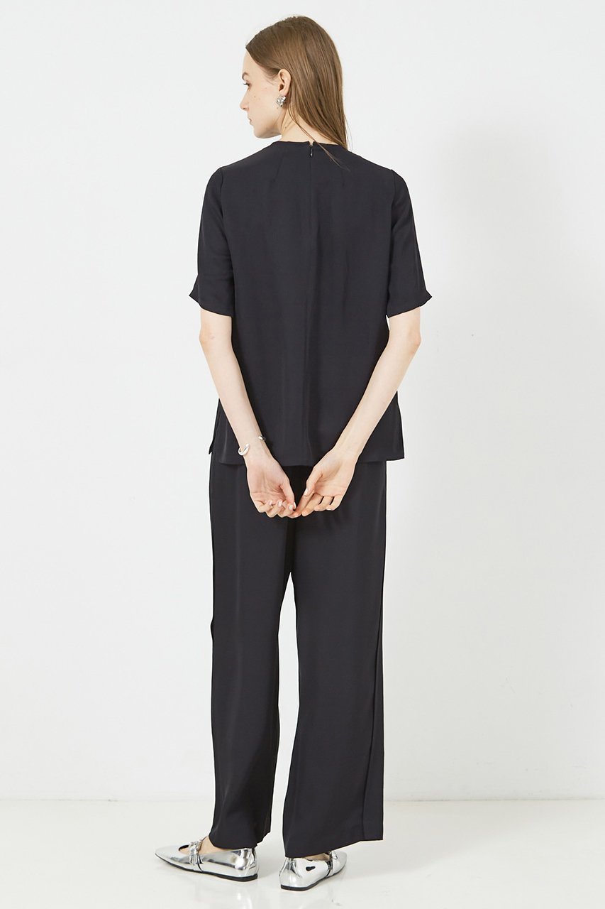 【デザイン ワークス/DESIGN WORKS】のウエストゴムワイドパンツ 人気、トレンドファッション・服の通販 founy(ファニー) 　ファッション　Fashion　レディースファッション　Fashion for Women　パンツ　Pants & Trousers　おすすめ　Recommended / Our Picks　ストレート　Straight, Straight Cut　セットアップ　Set-Up, Coordinated Outfit　パイピング　Piping, Trim Design　リラックス　Relax, Relaxed Fit　ワイド　Wide, Wide Fit　other-5|ID: prp329100004020584 ipo3291000000035373419