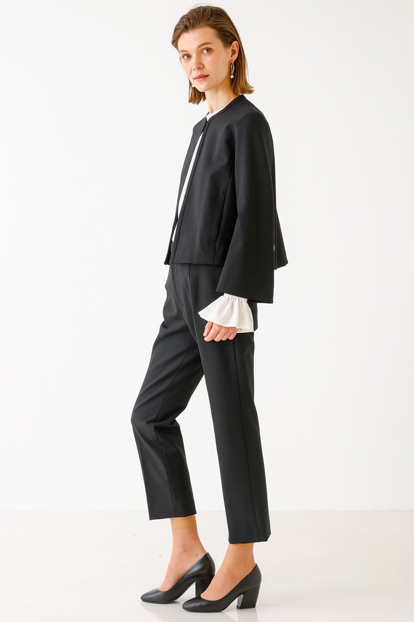 【デザイン ワークス/DESIGN WORKS】のテーパードパンツ 人気、トレンドファッション・服の通販 founy(ファニー) 　ファッション　Fashion　レディースファッション　Fashion for Women　パンツ　Pants & Trousers　ジャケット　Jacket, Outerwear　ストレッチ　Stretch, Stretchy Fabric　ストレート　Straight, Straight Cut　セットアップ　Set-Up, Coordinated Outfit　センター　Center, Center Line　other-6|ID: prp329100004020598 ipo3291000000032937658