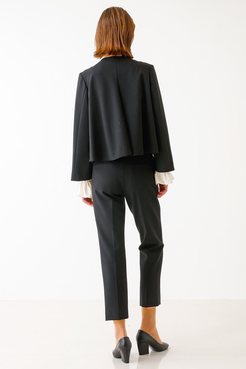 【デザイン ワークス/DESIGN WORKS】のバックフレアノーカラージャケット 人気、トレンドファッション・服の通販 founy(ファニー) 　ファッション　Fashion　レディースファッション　Fashion for Women　アウター　Coat / Outerwear Collection　レディースジャケット・軽アウター　Jackets　ノーカラージャケット / シンプル上品コーデ　Collarless Jackets　おすすめ　Recommended / Our Picks　ジャケット　Jacket, Outerwear　ストレッチ　Stretch, Stretchy Fabric　スリット　Slit, Slit Detail　セットアップ　Set-Up, Coordinated Outfit　セレモニー　Ceremony　other-4|ID: prp329100004020599 ipo3291000000032948918