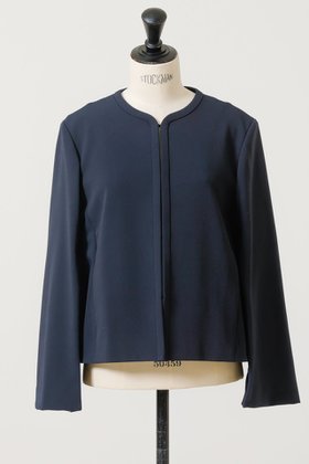 【デザイン ワークス/DESIGN WORKS】 バックフレアノーカラージャケット人気、トレンドファッション・服の通販 founy(ファニー) ファッション Fashion レディースファッション Fashion for Women アウター Coat / Outerwear Collection レディースジャケット・軽アウター Jackets ノーカラージャケット / シンプル上品コーデ Collarless Jackets おすすめ Recommended / Our Picks ジャケット Jacket, Outerwear ストレッチ Stretch, Stretchy Fabric スリット Slit, Slit Detail セットアップ Set-Up, Coordinated Outfit セレモニー Ceremony |ID:prp329100004020599