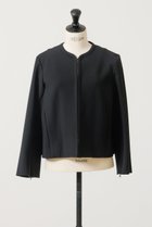 【デザイン ワークス/DESIGN WORKS】のバックフレアノーカラージャケット 人気、トレンドファッション・服の通販 founy(ファニー) ファッション Fashion レディースファッション Fashion for Women アウター Coat / Outerwear Collection レディースジャケット・軽アウター Jackets ノーカラージャケット / シンプル上品コーデ Collarless Jackets おすすめ Recommended / Our Picks ジャケット Jacket, Outerwear ストレッチ Stretch, Stretchy Fabric スリット Slit, Slit Detail セットアップ Set-Up, Coordinated Outfit セレモニー Ceremony thumbnail ブラック|ID: prp329100004020599 ipo3291000000035370931