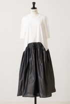 【デザイン ワークス/DESIGN WORKS】のタフタコンビボリュームワンピース グレー|ID: prp329100004020602 ipo3291000000035366077