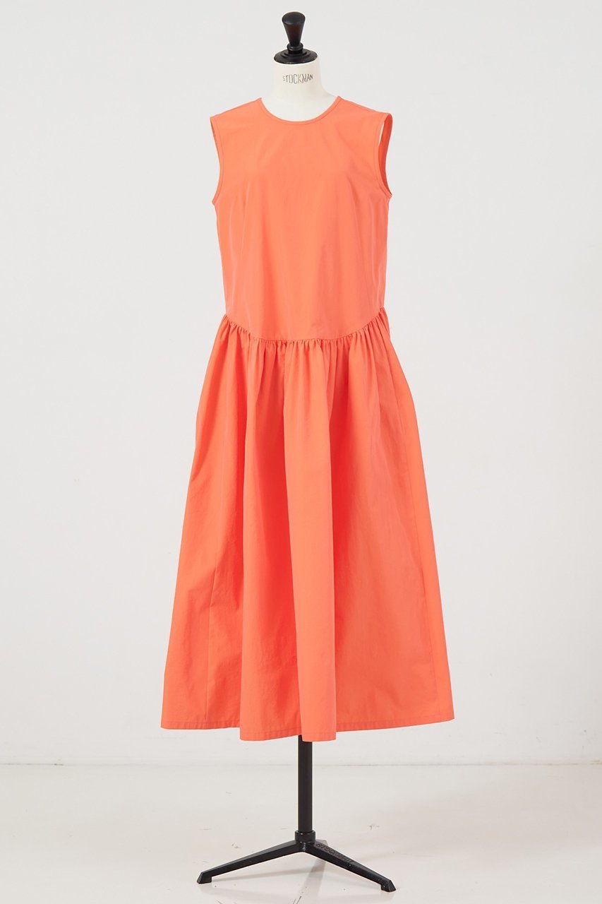 【デザイン ワークス/DESIGN WORKS】のシャンブレーウエスト切替えワンピース インテリア・キッズ・メンズ・レディースファッション・服の通販 founy(ファニー) 　ファッション　Fashion　レディースファッション　Fashion for Women　ワンピース　Dresses　チュニック　Tunic Tops & Dresses　サマー　Summer, Summer Style　チュニック　Tunic, Long Top　ドレス　Dress, One-Piece　ロング　Long, Long-Length　オレンジ|ID: prp329100004020603 ipo3291000000034955015