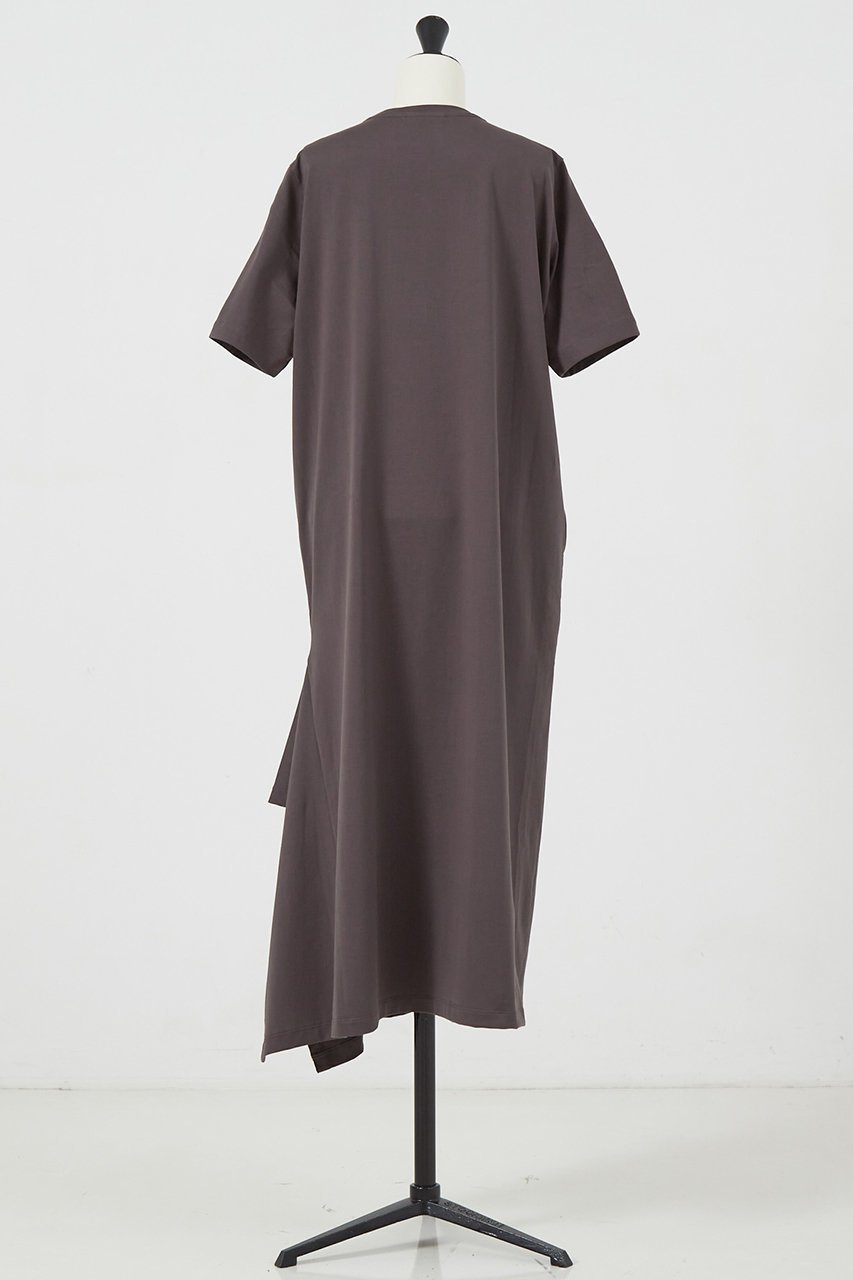 【デザイン ワークス/DESIGN WORKS】のサイドスリット半袖ワンピース 人気、トレンドファッション・服の通販 founy(ファニー) 　ファッション　Fashion　レディースファッション　Fashion for Women　ワンピース　Dresses　チュニック　Tunic Tops & Dresses　イレギュラーヘム　Irregular Hem　シンプル　Simple, Minimal　スリット　Slit, Slit Detail　チュニック　Tunic, Long Top　半袖　Short Sleeve, Half Sleeve　other-3|ID: prp329100004020604 ipo3291000000035690261