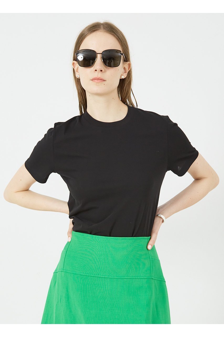 【デザイン ワークス/DESIGN WORKS】のハイゲージTシャツ 人気、トレンドファッション・服の通販 founy(ファニー) 　ファッション　Fashion　レディースファッション　Fashion for Women　トップス・カットソー　Cut & Sew Tops　シャツ・ブラウス・オフィスカジュアル　Elegant Blouses & Button-Ups　ロングTシャツ・Tシャツ　Longline T-Shirts & Tees　カットソー・ベーシックTシャツ　Cut-and-Sewn Tops / Stretch Tees & Basics　ショート　Short, Short Length　ジャケット　Jacket, Outerwear　スリーブ　Sleeve, Long Sleeve / Short Sleeve　ベーシック　Basic, Essential　other-6|ID: prp329100004020606 ipo3291000000032923910