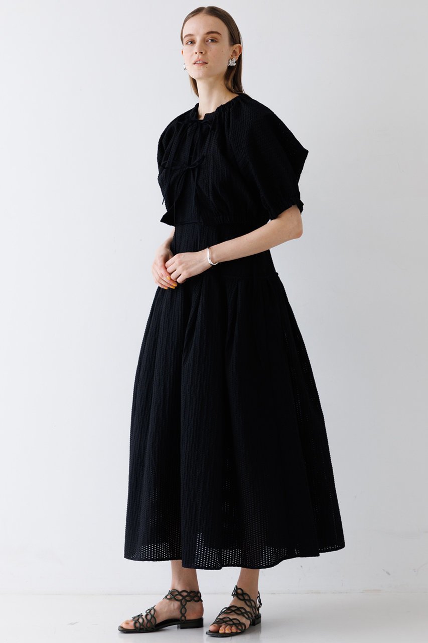 【デザイン ワークス/DESIGN WORKS】の【BEAUVET】コットンメッシュボレロ 人気、トレンドファッション・服の通販 founy(ファニー) 　ファッション　Fashion　レディースファッション　Fashion for Women　トップス・カットソー　Cut & Sew Tops　ニット　Knit Tops & Sweaters　カーディガン・羽織り　Layered Style Cardigans　カーディガン　Cardigan, Knitwear　ショート　Short, Short Length　フェミニン　Feminine, Girly　フォルム　Silhouette, Form　フロント　Front, Front Design　ボレロ　Bolero, Short Cardigan　リボン　Ribbon, Bow　羽織　Haori, Light Jacket　other-4|ID: prp329100004020609 ipo3291000000032943124