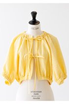 【デザイン ワークス/DESIGN WORKS】の【BEAUVET】コットンメッシュボレロ イエロー|ID: prp329100004020609 ipo3291000000035550532
