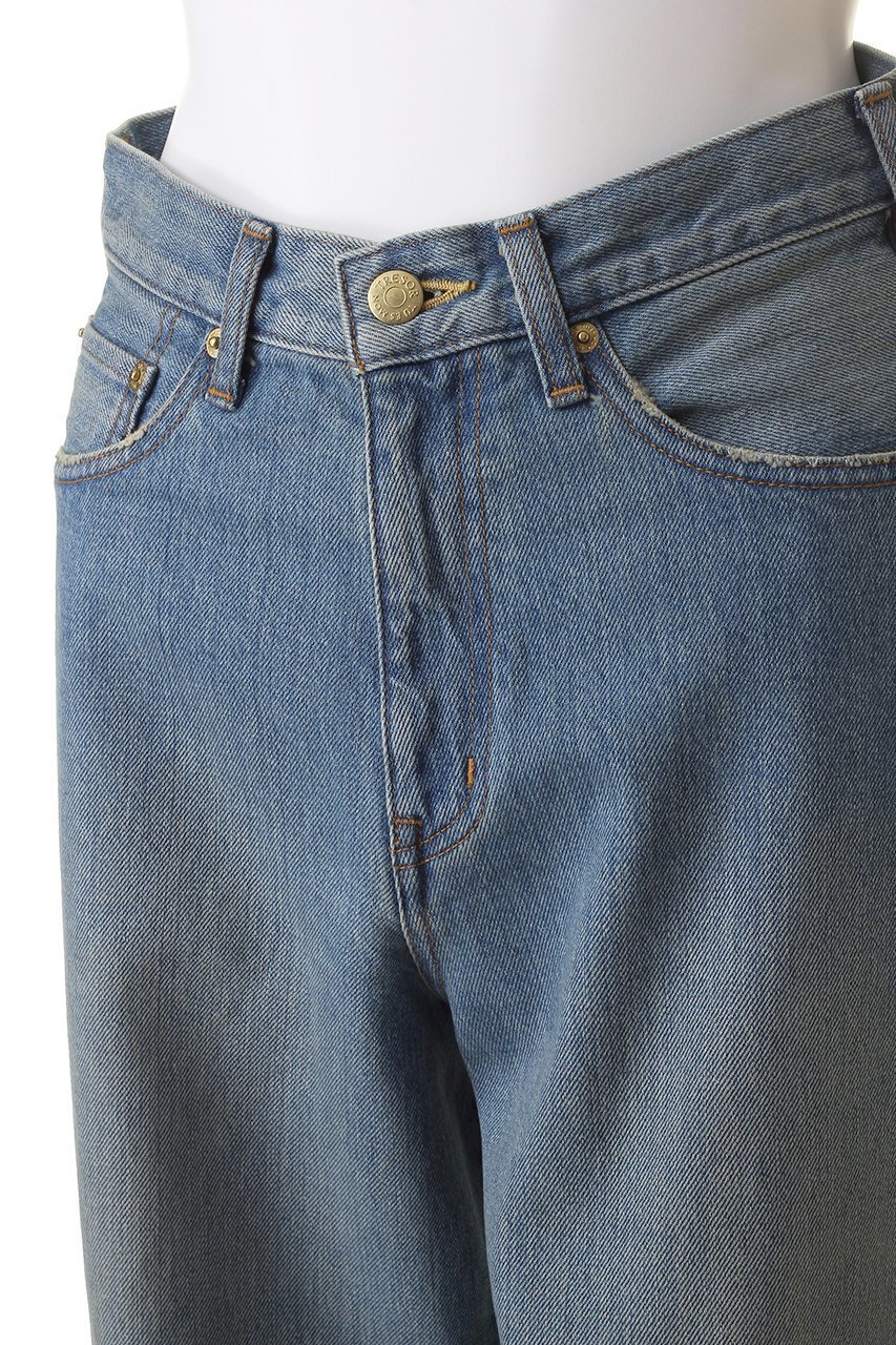 【トゥ エ モン トレゾア/Tu es mon Tresor】のThe Topaz Jean ワイドストレートジーンズ 人気、トレンドファッション・服の通販 founy(ファニー) 　ファッション　Fashion　レディースファッション　Fashion for Women　パンツ　Pants & Trousers　デニムパンツ・ジーンズ・美脚デニム　Denim Jeans & Pants　ジーンズ　Jeans, Denim Pants　ストレート　Straight, Straight Cut　デニム　Denim, Jeans Material　ハイライズ　High Rise, High Waist　ファブリック　Fabric, Textile　フィット　Fit, Slim Fit　ベロア　Velour, Soft Velvet　リラックス　Relax, Relaxed Fit　レギュラー　Regular, Standard Fit　ワイド　Wide, Wide Fit　日本製　Made In Japan　other-5|ID: prp329100004021598 ipo3291000000032818673