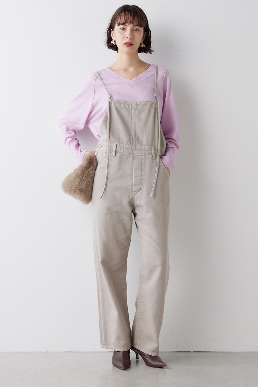 【ウィムガゼット/Whim Gazette】のピグメントダイオールインワン 人気、トレンドファッション・服の通販 founy(ファニー) 　ファッション　Fashion　レディースファッション　Fashion for Women　パンツ　Pants & Trousers　ストレート　Straight, Straight Cut　デニム　Denim, Jeans Material　フェミニン　Feminine, Girly　ユーズド　Used, Vintage-Look　other-2|ID: prp329100004022604 ipo3291000000032935954