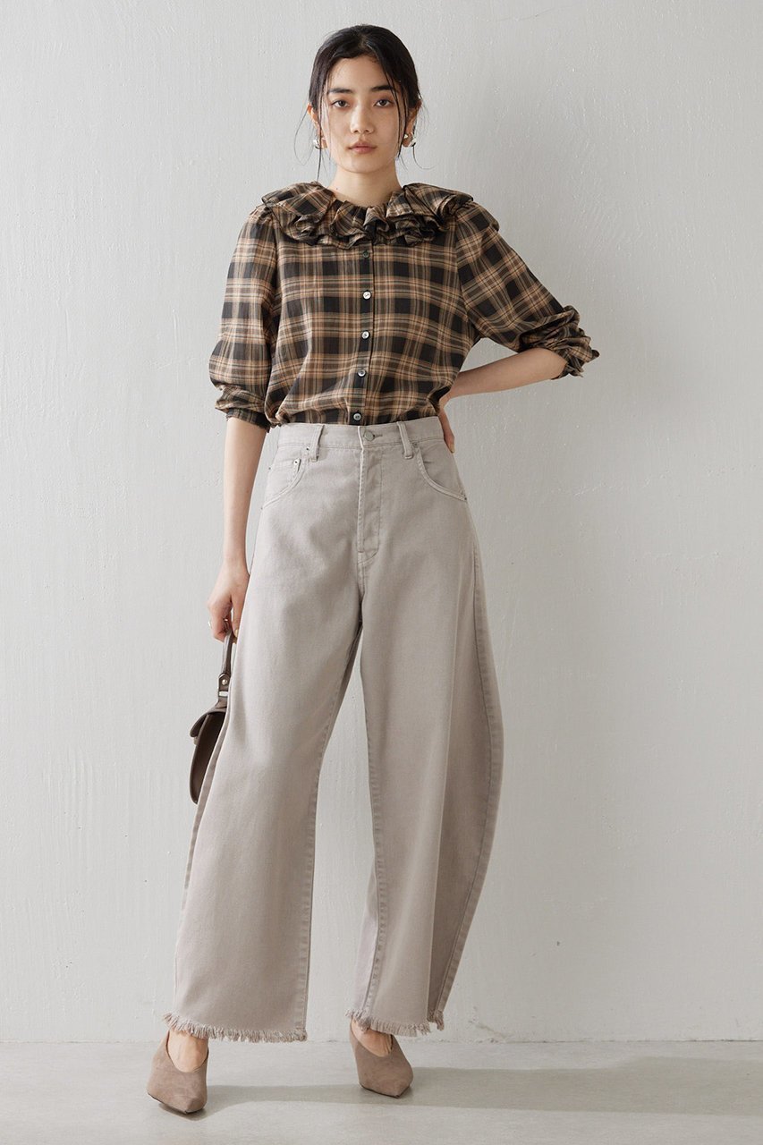 【ウィムガゼット/Whim Gazette】のピグメントダイカーブパンツ 人気、トレンドファッション・服の通販 founy(ファニー) 　ファッション　Fashion　レディースファッション　Fashion for Women　パンツ　Pants & Trousers　シンプル　Simple, Minimal　ダメージ　Distressed, Destroyed　デニム　Denim, Jeans Material　ヴィンテージ　Vintage Style　other-5|ID: prp329100004022612 ipo3291000000032936050