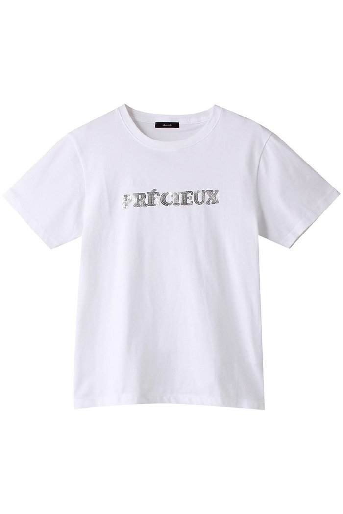 【アルアバイル/allureville】のスパンコールロゴTEE インテリア・キッズ・メンズ・レディースファッション・服の通販 founy(ファニー) https://founy.com/ ファッション Fashion レディースファッション WOMEN トップス・カットソー Tops/Tshirt シャツ/ブラウス Shirts/Blouses ロング / Tシャツ T-Shirts カットソー Cut and Sewn S/S・春夏 Ss・Spring/Summer ショート Short スパンコール Sequins スリーブ Sleeve デニム Denim フレア Flare リュクス Luxe 夏 Summer 春 Spring |ID: prp329100004022621 ipo3291000000026687217